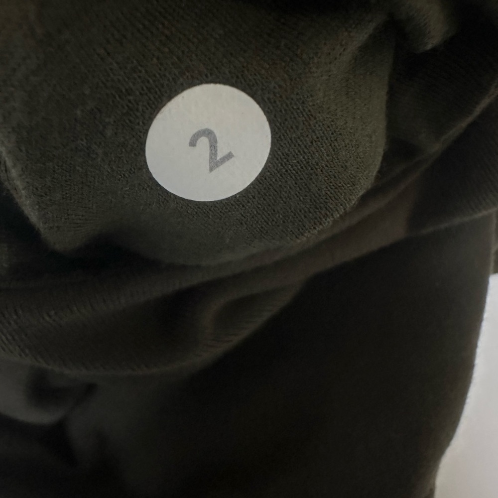 Lululemon Dark Green Striped Rib Knit Accents Mid-Rise Leggings💚 - Picture 7 of 7